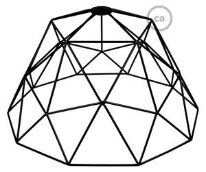 Creative cables Kovový stínidlový rám Dome XL s objímkou E27 Barva komponentu: Černá