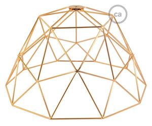 Creative cables Kovový stínidlový rám Dome XL s objímkou E27 Barva komponentu: Bílá