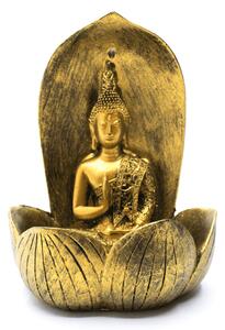 Stojánek na vonné kužely "Tekoucí dým" - Buddha na lotosu