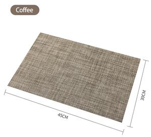 AL Nepromokavé prostírání Plate 30x45 cm, různé barvy Barva: Kávová (Coffee)