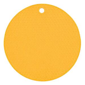 AL Protiskluzová a tepelně odolná silikonová podložka do kuchyně HEXAGON Barva: Žlutá