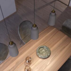 Creative cables Keramické stínidlo ve tvaru lahve z kolekcie Materia Barva komponentu: Betonový efekt