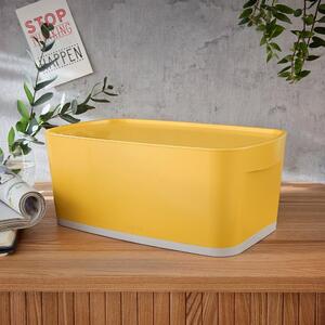 Žlutý úložný box s víkem MyBox – Leitz