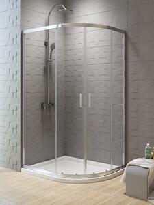 New Trendy New Varia sprchový kout 100x80 cm půlkulatá chrom lesk/průhledné sklo K-0507
