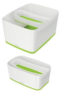 Bílo-zelený plastový organizér na psací potřeby MyBox - Leitz
