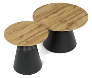 Set dvou konferenčních stolků CT-F4150 ART dub artisan / černý