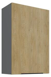 Horní kuchyňská skříňka Carminia 60 G-90 1F (dub cremona + antracit)