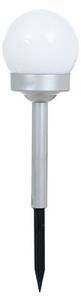 Solární lampa GLOBEA stříbrná