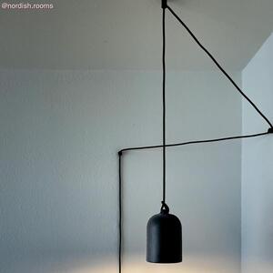 Creative cables Keramické stínidlo Mini zvon pro závěsné lampy Barva komponentu: Měď se zeleným efektem