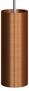 Creative cables Tub-E14, válcové bodové stínidlo s E14 objímkou s kroužky Barva komponentu: Matná bronz