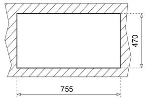 Teka Comfor TQ granitový dřez 76x44 cm šedá/grafitová/onyx 115350001