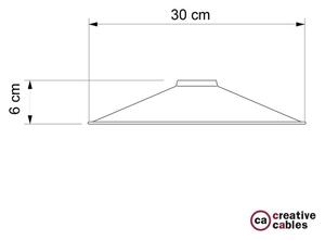 Creative cables Kovové stínidlo Swing pro objímku E27 Barva komponentu: Bílo-černá