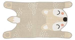 Béžový dětský koberec z bavlny Södahl Bibi Bear, 62 x 120 cm