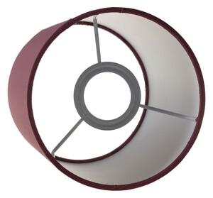 Creative cables Válcové plátěnné stínidlo pro objímku E27 Barva komponentu: Plátno bordó