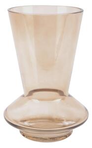 Pískově hnědá skleněná váza PT LIVING Glow, výška 17,5 cm