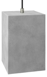 Creative cables Betonové stínidlo Cube pro závěsné lampy s kabelovou svorkou a objímkou E27 Barva komponentu: Tmavý beton