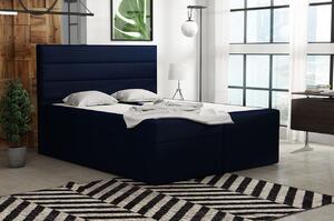 Boxspringová postel 120x200 INGA - modrá 4