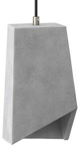 Creative cables Betonové stínidlo Prisma pro závěsné lampy s kabelovou svorkou a objímkou E27 Barva komponentu: Tmavý beton