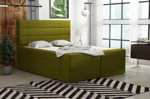 Boxspringová postel 160x200 INGA - zelená