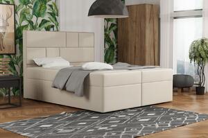 Designová postel s úložným prostorem 120x200 MELINDA - béžová 3