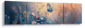 Obraz - Louka s motýlem (170x50 cm)
