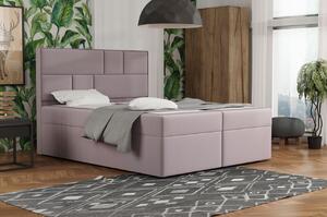 Designová postel s úložným prostorem 120x200 MELINDA - růžová 2