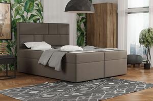 Designová postel s úložným prostorem 120x200 MELINDA - hnědá 3