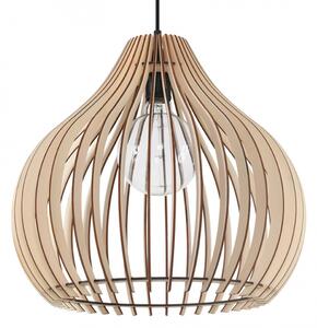 Sollux Lighting Aprilla závěsné svítidlo 1x60 W černá-dřevo SL.0639