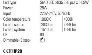 Nástěnné LED svítidlo ESTORIL 01-1787