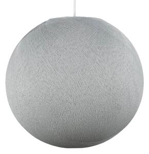 Creative cables Stínidlo tvaru koule z polyesterového vlákna - 100% vyrobené ručně Barva komponentu: Bílá, Velikost ⌀: XS - 25cm