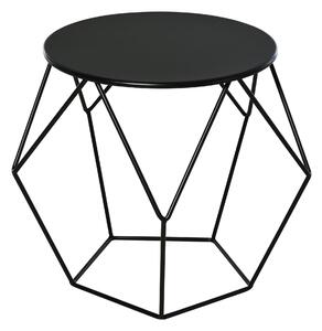HOMCOM Nordický minimalistický geometrický konferenční stolek, ocel, 54x54x44cm | Aosom