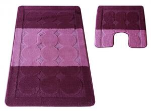 Sada koupelnových koberečků Montana Edremit XL lilková
