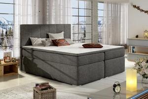 ZETKA BOLERO 180x200 moderní boxspring postel s úložným prostorem tmavě šedá 180 x 117 x 205 cm