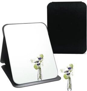 Skládací stolní zrcadlo - Přenosné make-up zrcadlo pro cestování a domov - Malé, 16 x 11 cm