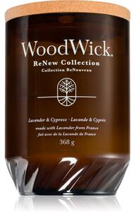 Woodwick Lavender & Cypress vonná svíčka 368 g
