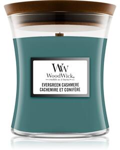 Woodwick Evergreen Cashmere vonná svíčka 275 g