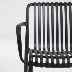 Černá zahradní židle Kave Home Isabellini