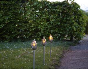 Sada 3 venkovních světelných LED dekorací Star Trading Olympus, výška 40 cm