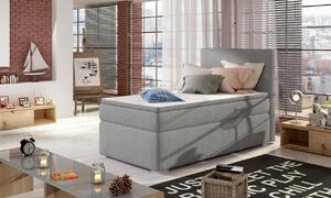 ZETKA ROCCO 90x200 moderní boxspring postel s úložným prostorem šedá 92 x 126 x 205 cm