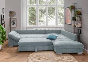 ROHOVÁ SEDAČKA, textil, světle modrá P & B - Sedací soupravy, Online Only