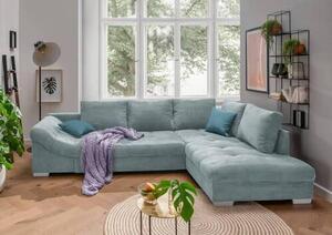ROHOVÁ SEDAČKA, textil, světle modrá P & B - Sedací soupravy, Online Only
