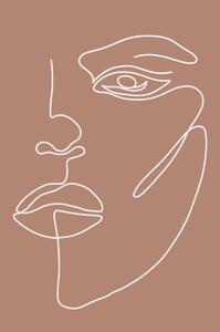 Plakát 29x41 cm Woman Face – Veronika Boulová