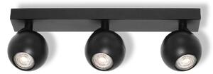 Černá Bodovka SPHERAL 3xGU10 380 mm
