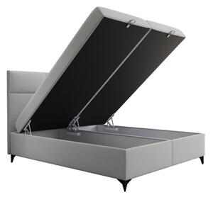 Čalouněná prošívaná postel 160x200 LINDSAY - šedá