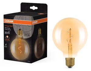 Vintage LED žárovka 1906 Globe 95 Spiral Filament, 1.8W, Teplá bílá, Zlatá, E27