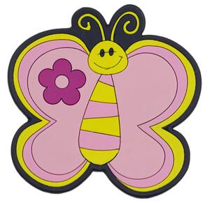 Bellatex Kuchyňská podložka 10x10 cm Motýl růžová