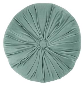 Zelený sametový dekorativní polštář Tiseco Home Studio Velvet, ø 38 cm