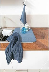 Sada 2 modrých kuchyňských utěrek z mikrovlákna Tiseco Home Studio, 60 x 40 cm