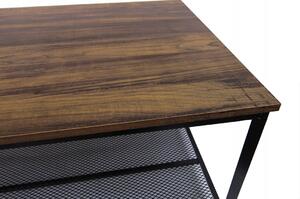 Konferenční stolek INDUSTRIAL long - dub rustikální/černý