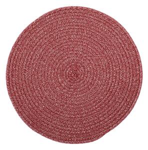 Růžové prostírání s příměsí bavlny Tiseco Home Studio, ø 38 cm
